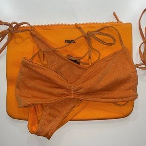 TRIANGL orange greta bikini